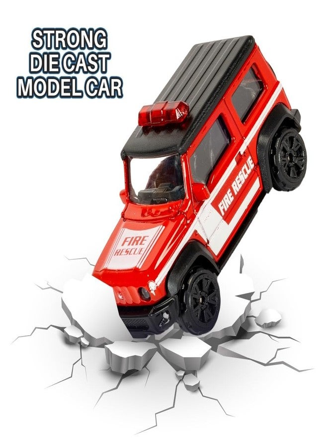 KIDSTHRILL Mini Thar Fire Rescue Diecast Model Toy Vehicle Jeep Car for Kids for 2 Years+ - Image 3